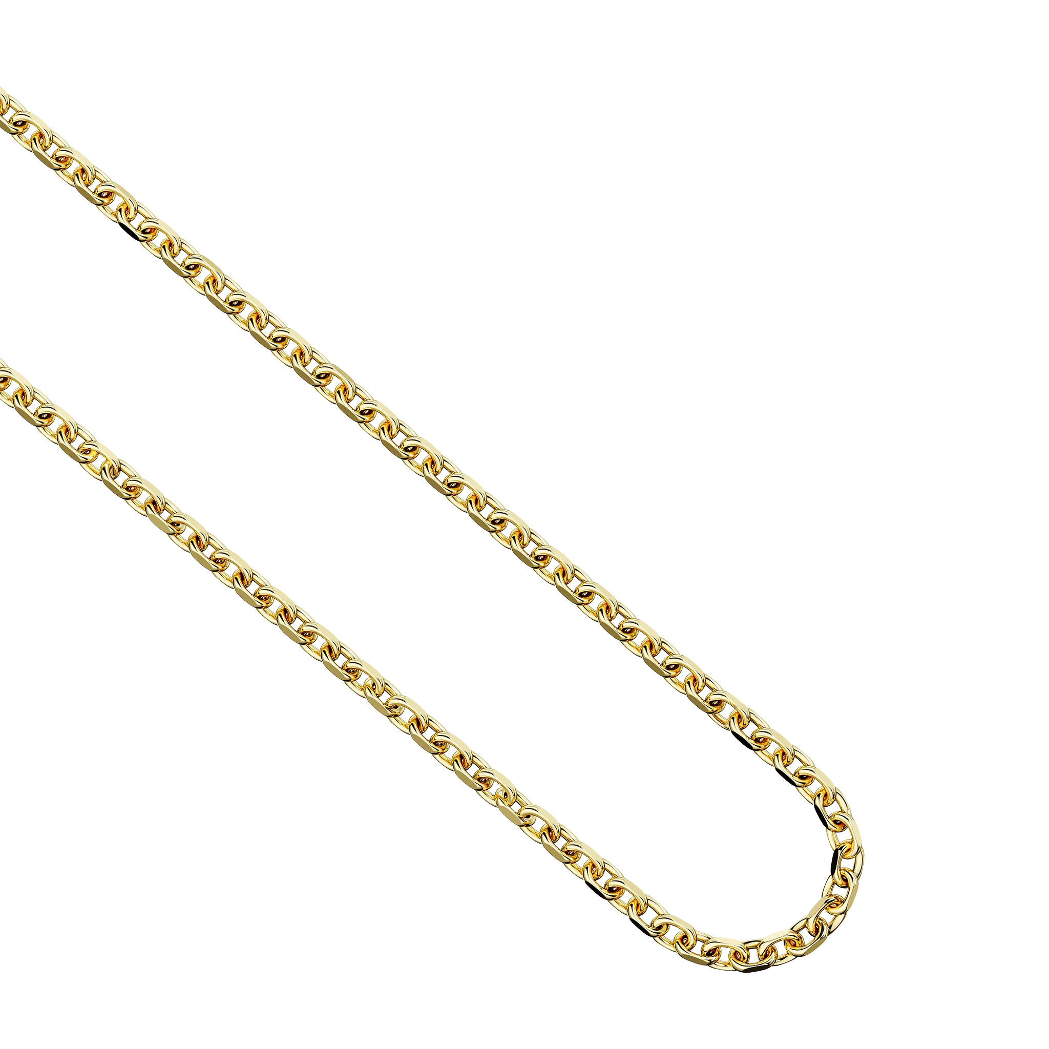 Gold Diamond Cut Trace Chain M - Image 3