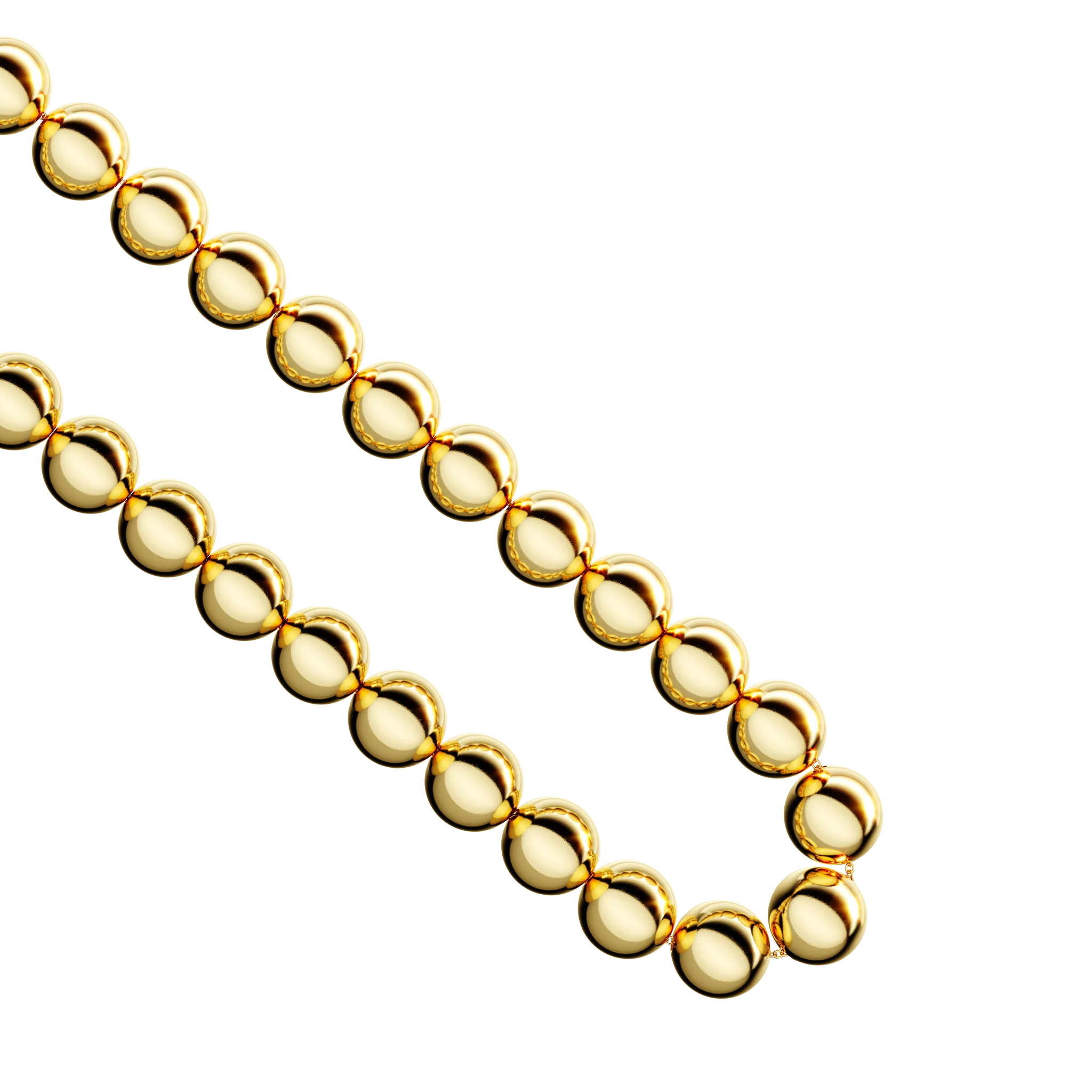 Gold Sphere Link Chain XL - Image 3